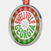 Snellville Georgia rood groen ornament (Links)