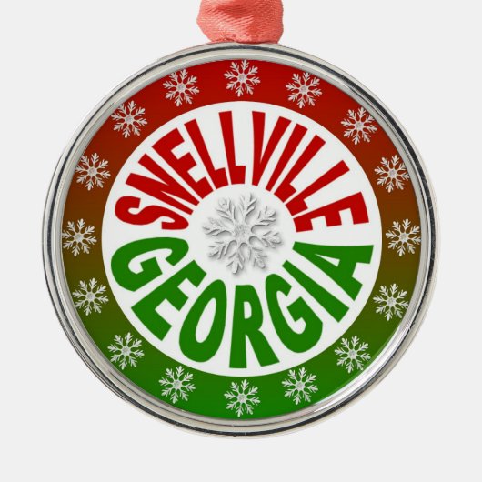 Snellville Georgia rood groen ornament (Voorkant)
