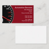 Snelometerthema voor auto's visitekaartje (Voorkant / Achterkant)