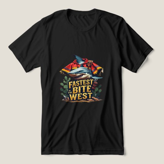 Snelste beet in het westen Tri-Blend shirt (Design voorkant)