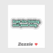 Snelvuurdenken, slakkengang. ADHD Sticker (Vel)