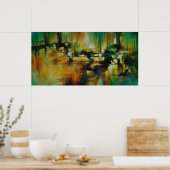 'Snelweg', abstract poster (Keuken)