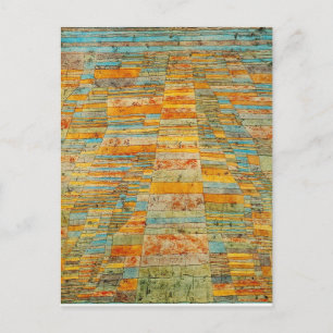 Snelweg en autoweg door Paul Klee Briefkaart