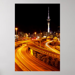 Snelweg naar Auckland Poster