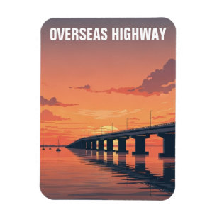 Snelweg naar Key West Florida Reizen Magneet