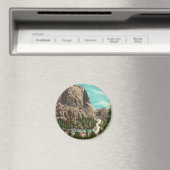 Snelweg naar Mount Rushmore Magnet Magneet (Insitu (Vaatwasser))