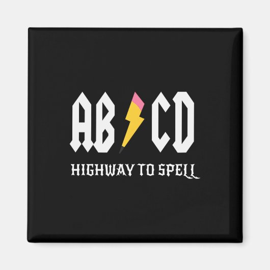 Snelweg naar spelling potlood leraar AMP; Student  Magneet (Voorkant)