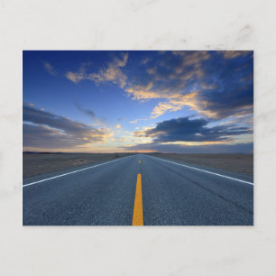 Snelweg op zondag briefkaart