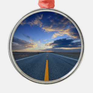 Snelweg op zondag metalen ornament