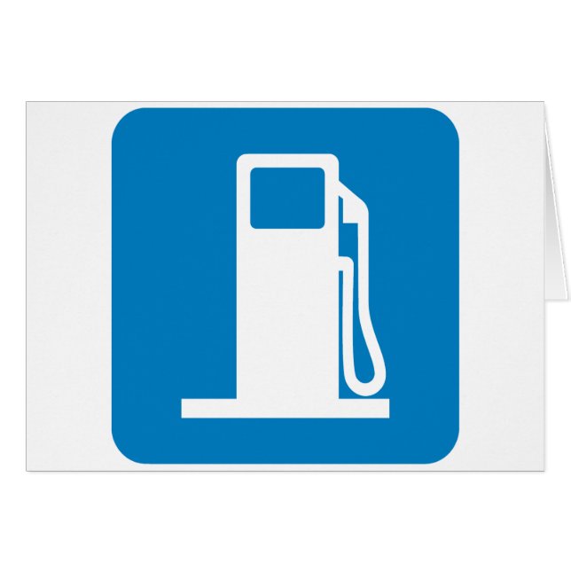 Snelwegmarkering voor gasstation (Voorkant Horizontaal)