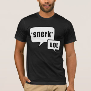 Snerk LOL zwart-wit design T-shirt
