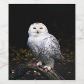 Sneusuil voor de winter wijn etiket (Enkel label)