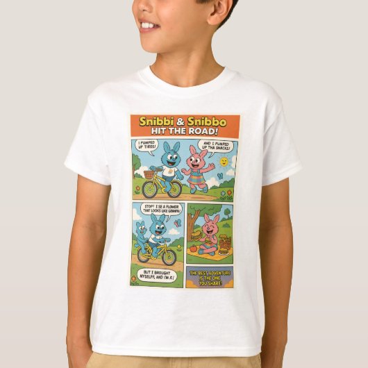 Snibbi & Snibbo Cartoon Shirt (Voorkant)