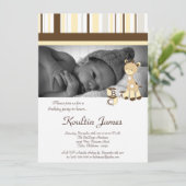 Snicker Doodle Giraffe Jaune Invitation Anniversai (Debout devant)