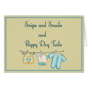 Snids Escargots Chien Chien Baby shower Tails