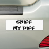 Sniff mijn diff bumpersticker (Op auto)