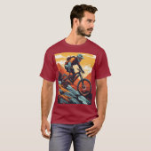 Snij de hellingen. Rock the Design. T-Shirt (Voorkant volledig)