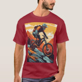 Snij de hellingen. Rock the Design. T-Shirt (Voorkant)