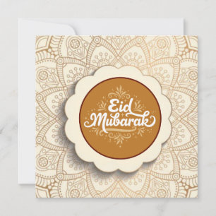 Snij Eid Mubarak Feestdagenkaart