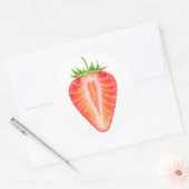 Snijaardbei Ronde Sticker (Envelop)