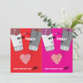 Snijbare zout & peper Valentijnsdag Kaart Set (Staand voorkant)