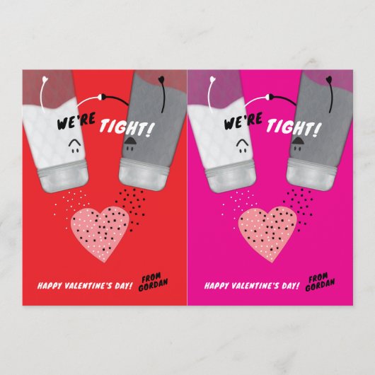 Snijbare zout & peper Valentijnsdag Kaart Set (Voorkant)