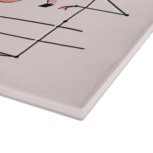 Snijbord voor Flamingo Pink Trio 2 Snijplank (Hoek)