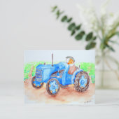 Snijd het Varkenspek van Farmer Guinee af Briefkaart (Staand voorkant)