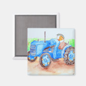 Snijd het Varkenspek van Farmer Guinee af Magneet (Voorkant / Achterkant)