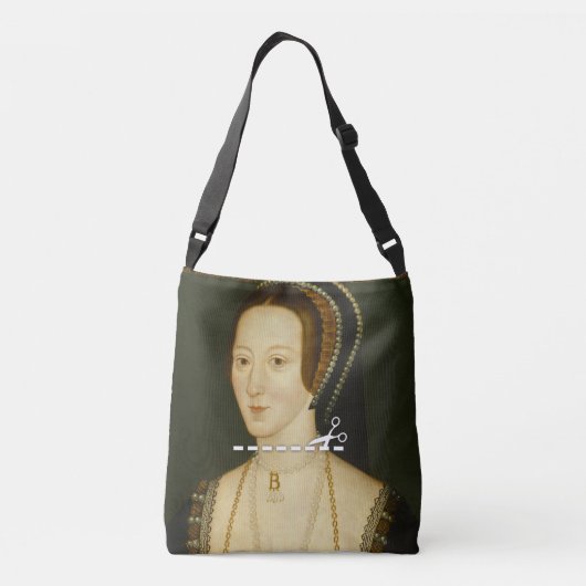 Snijd hier - Anne Boleyn Crossbody Tas (Achterkant)