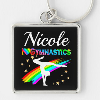SNIJD IK VAN GYMNASTIEK GEPERSONALISEERD ONTWERP SLEUTELHANGER
