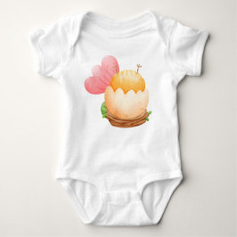 SNIJD UPSIDE DOWN EASTER CHICK IN EEN EGG W-STROOM ROMPER