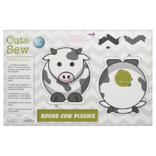 Snijden en naaien: Ronde Kow Plush Pillow Stof