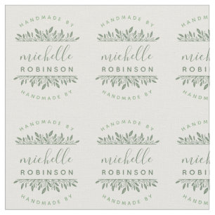 snijden en naaien   Sage Green Botanical Handmade  Stof