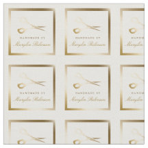 Snijden en naaien | Witte en goudschaar die door