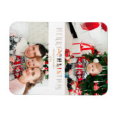 Snijden met papieren effect op kerstmis Aangepast  Magneet (Horizontaal)