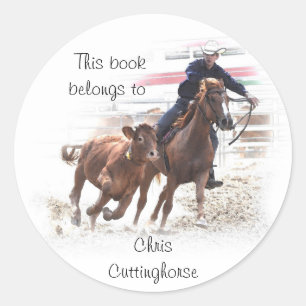 Snijden paard bookplate sticker
