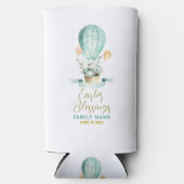 Snijder Bunny in een hete ballon, aangepaste tekst (Voorkant)