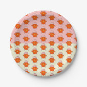 Snijder met Eggshell Pattern Papieren Bordje (Voorkant)