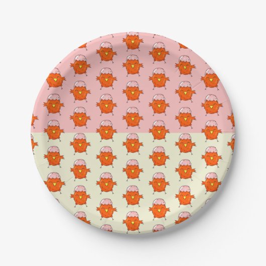 Snijder met Eggshell Pattern Papieren Bordje (Voorkant)