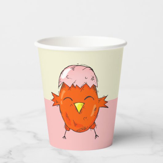 Snijder met Eggshell-trekpartij Papieren Bekers (Voorkant)