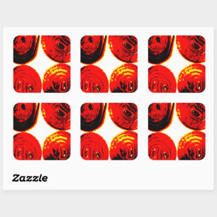 snijdsels vierkante sticker