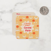 Snijfeest : notitiekaartje (Voorkant / Achterkant in situ)