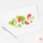 Snijgroenten Rechthoekige Sticker (Envelop)