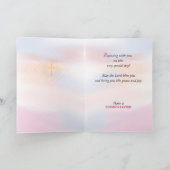 Snijkop en roze hemel feestdagen kaart (Binnen)