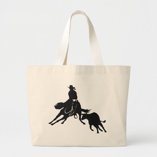 Snijpaarden en koeien grote tote bag (Voorkant)