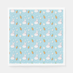 Snijpapier voor paasbunny-, eieren- en wortelpatro servet