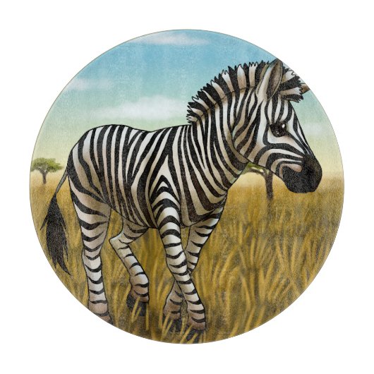 Snijplank Little Zebra (Voorkant)