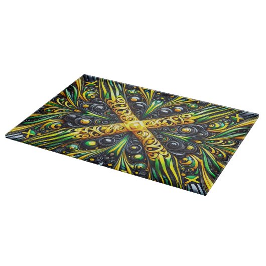 Snijplank met Jamaican Colors Design (Hoek)