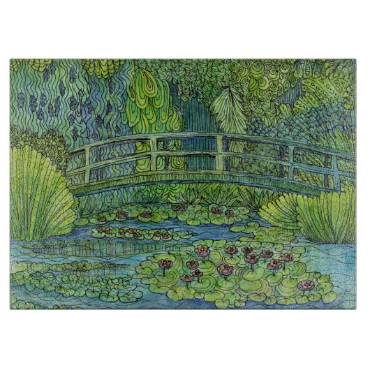 Snijplank - Monet's Tangled Bridge (Voorkant)